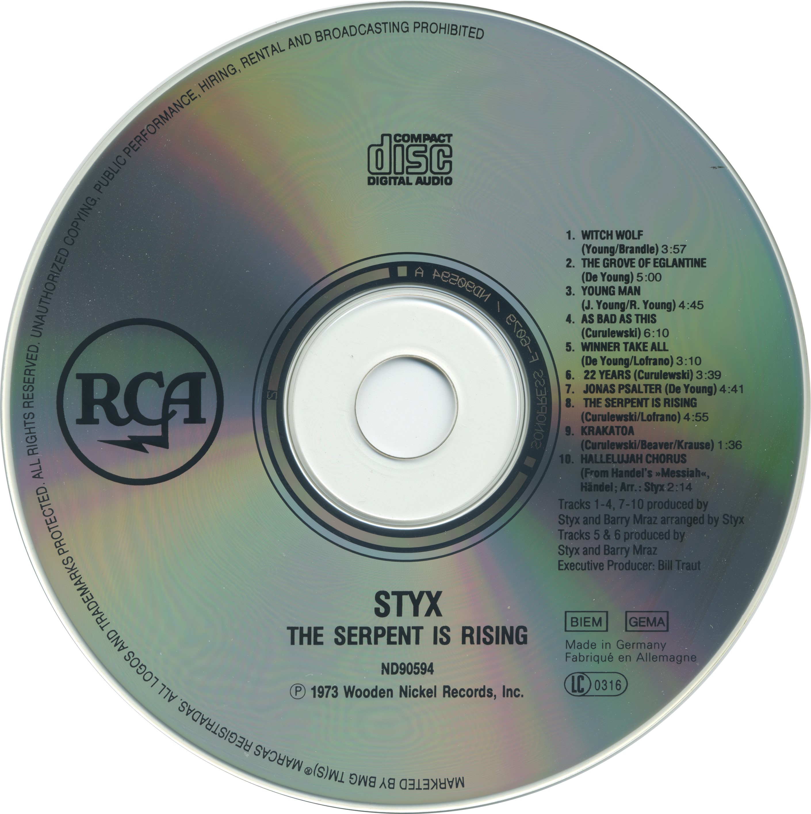 Styx  The Serpent Is Rising : CD